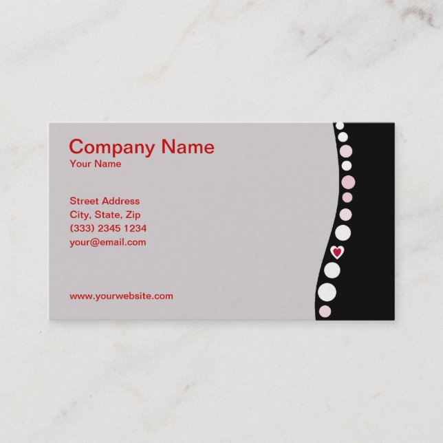 Love backs business card (Front)