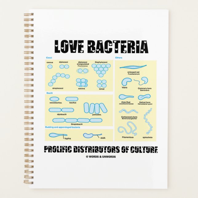 Love Bacteria Prolific Distributors Of Culture Planner (Front)