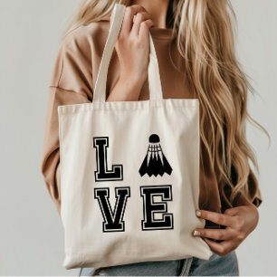 Love Badminton  Tote Bag