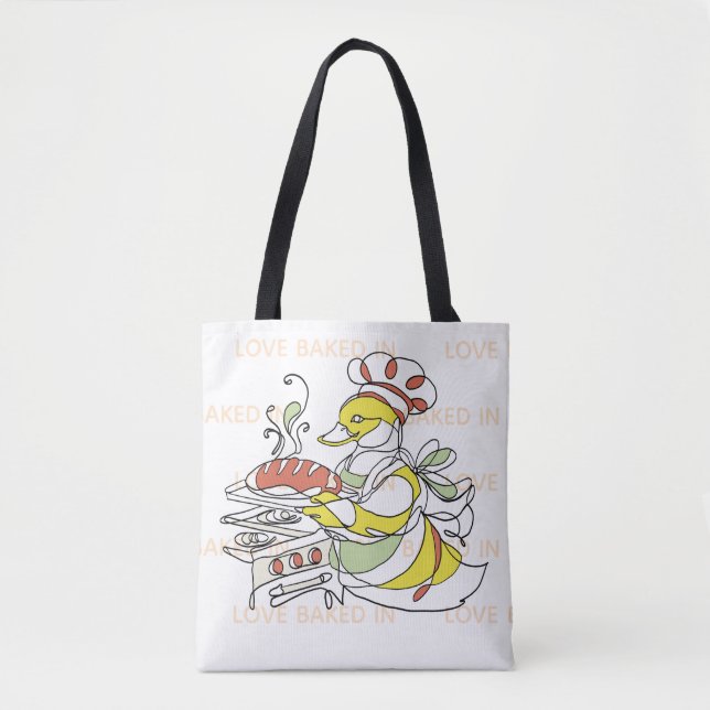 Love Baked In Duck Tote Bag (Front)