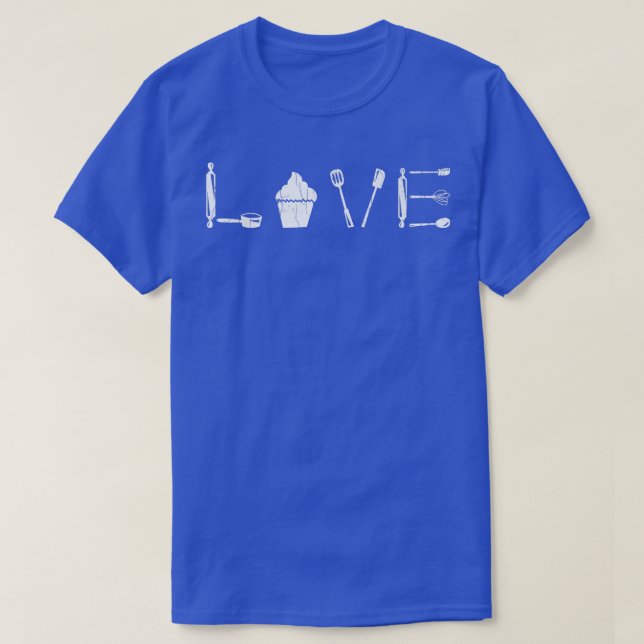 Love Baking Funny Baker Cookie Crew Bake Lover Gra T-Shirt (Design Front)
