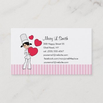 Love Baking Personal Calling Card - Customized by ShopDesigns at Zazzle