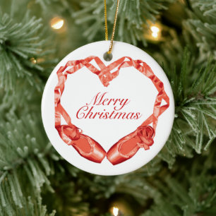 Love Ballet Ceramic Ornament