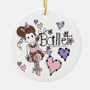 Love Ballet Ceramic Ornament