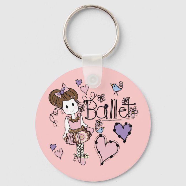 Love Ballet Keychain (Front)