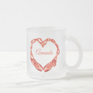 Love Ballet (Personalized) Frosted Glass Coffee Mug