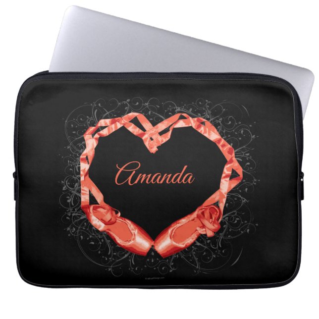 Love Ballet (Personalized) Laptop Sleeve (Front)
