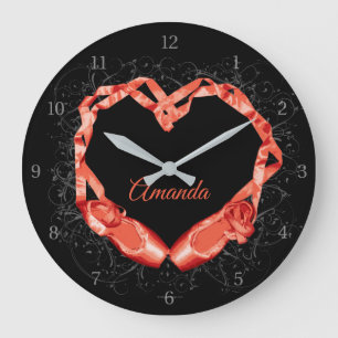 Love Ballet (Personalized) Large Clock