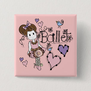 Love Ballet Pinback Button