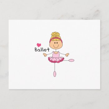 Love Ballet Postcard by greatnotions at Zazzle