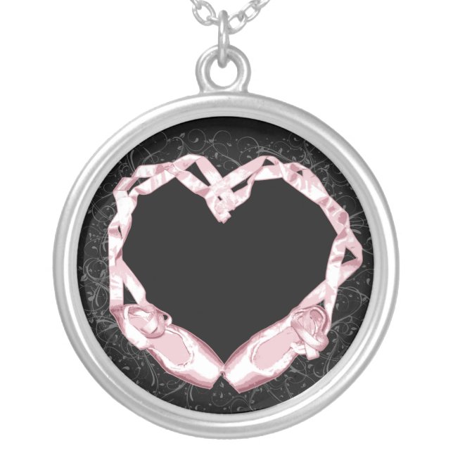 Love Ballet Silver Plated Necklace (Front)