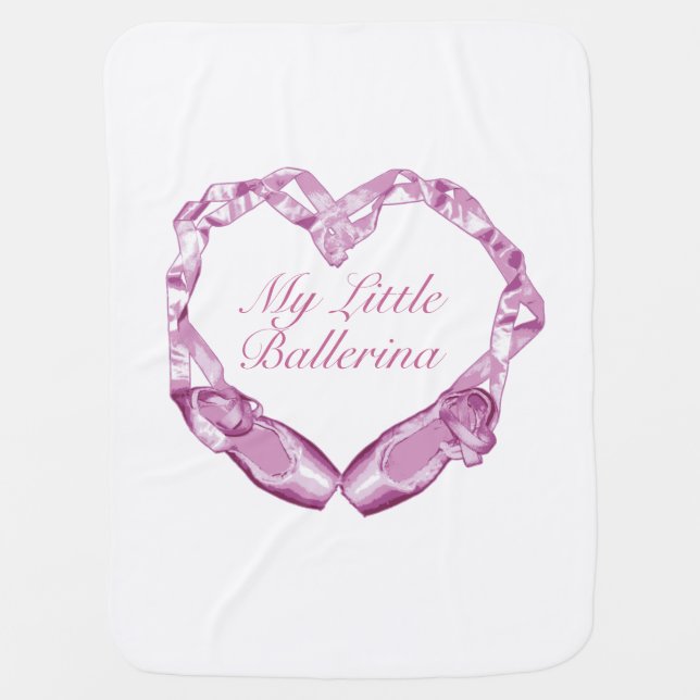 Love Ballet Swaddle Blanket (Front)