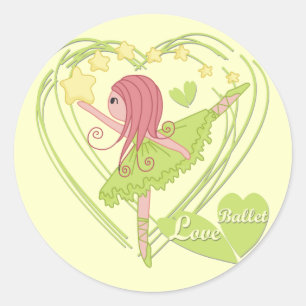 Love Ballet Tshirts and Gifts Classic Round Sticker