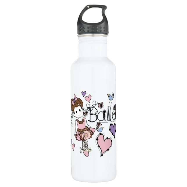 Love Ballet Water Bottle (Front)