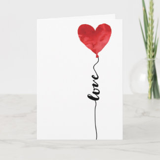 Love Balloon - Happy Valentine's Day greeting card
