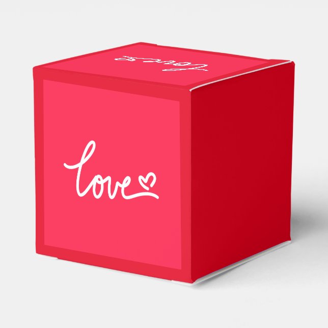 Love Balloons Favor Boxes (Back Side)