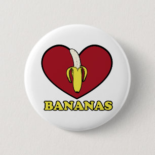 love banana button