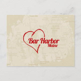 Love Bar Harbor, ME Postcard