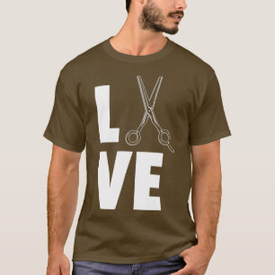 Love Barber Barber Shop Hairdresser Gift T-Shirt