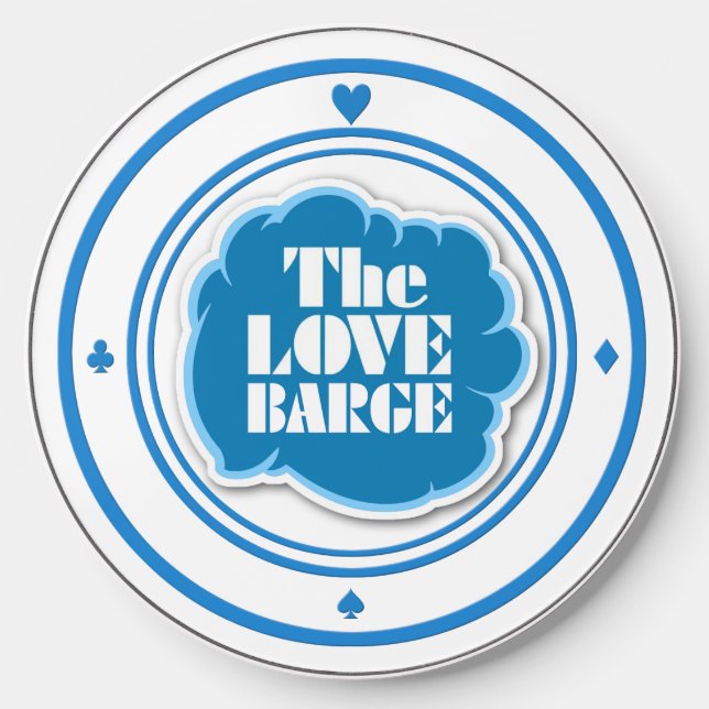 LOVE BARGE "Bar Coaster" Wireless Charger (Front)