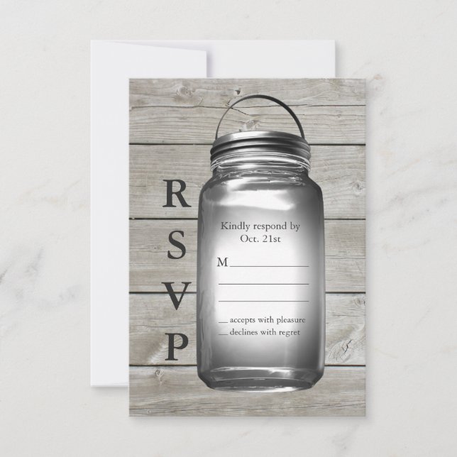 Love Barn Weddings RSVP Card (Front)