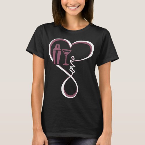 Love Bartender Heart bartender life bar love ba T_Shirt