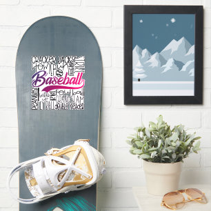 - Love Baseball -Baseball  - Sticker