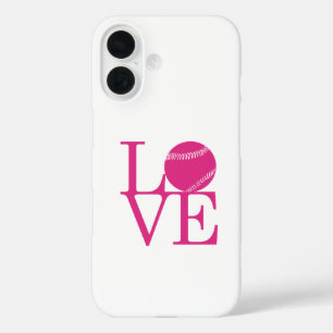 Love Baseball iPhone 16 Case