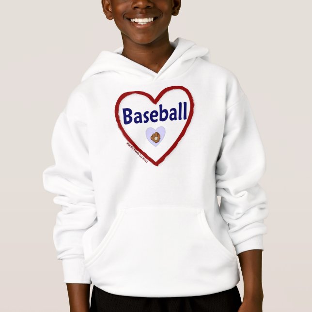 Love Baseball Hoodie (Front)