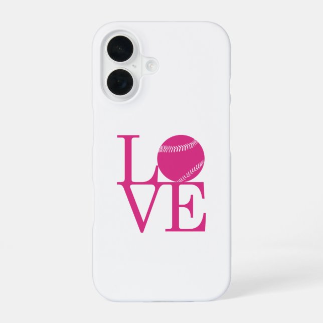 Love Baseball Iphone Case (Back)