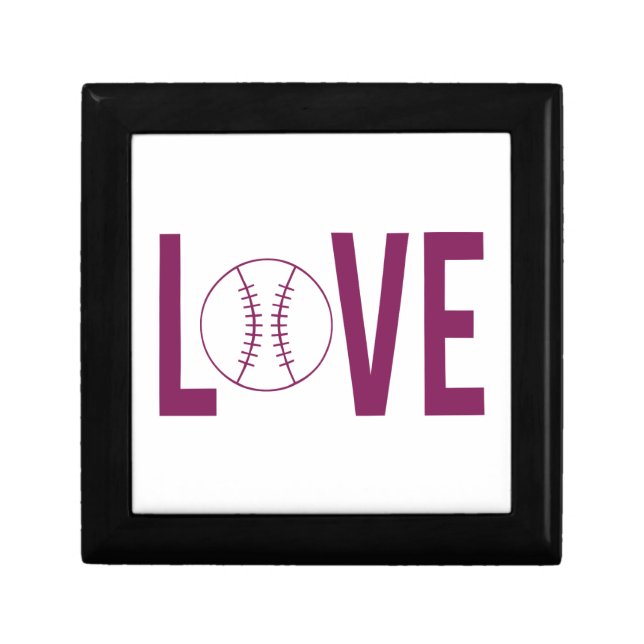 Love Baseball Jewelry Box (Front)