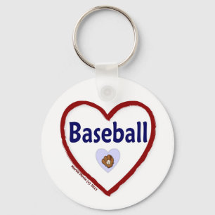 Love Baseball Keychain