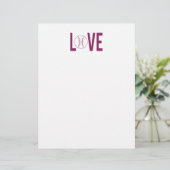Love Baseball Letter Head (Standing Front)