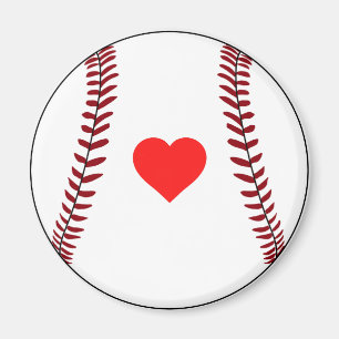 Love baseball magnet