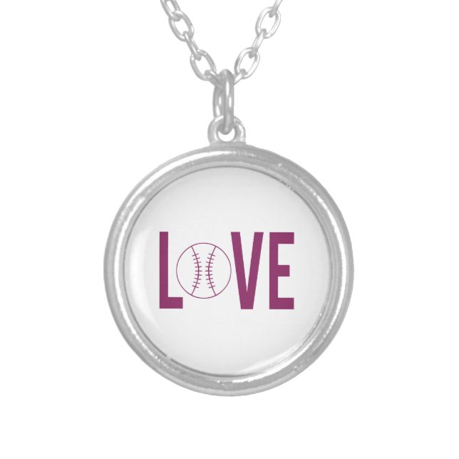 Love Baseball Necklace (Front)