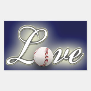 Love Baseball Photo Sticker