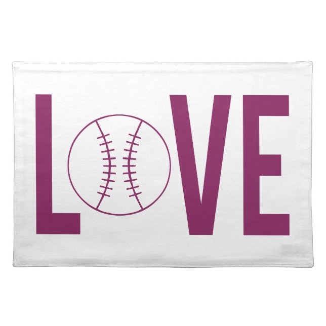 Love Baseball Place Mats (Front)