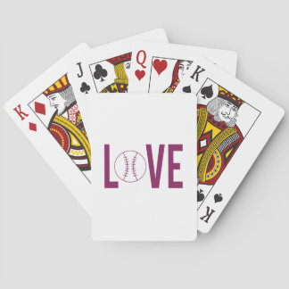 Love Baseball Playing Cards