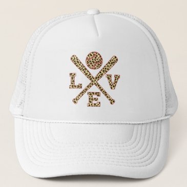 Love Baseball - Stylish Leopard Pattern