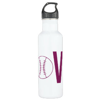 Love Baseball Water Bottle