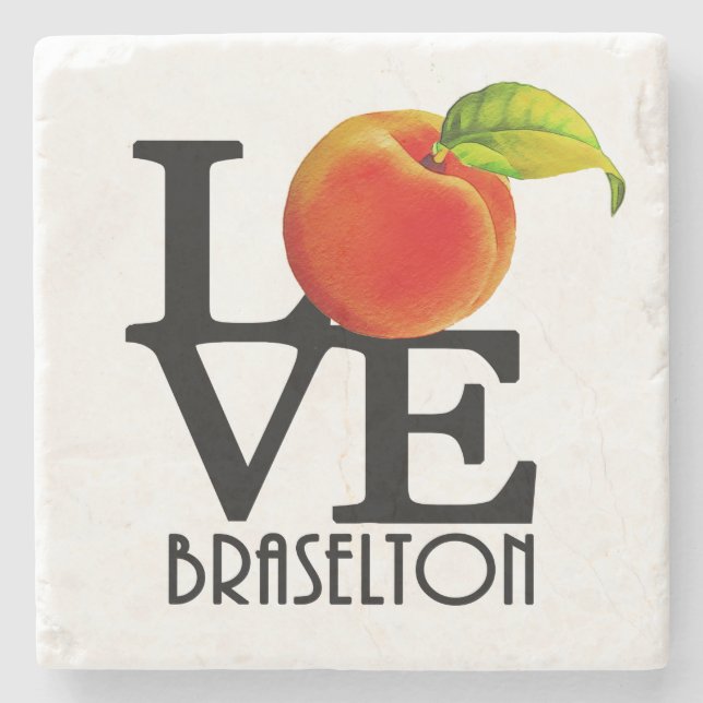LOVE Baselton Georgia Stone Coaster (Front)