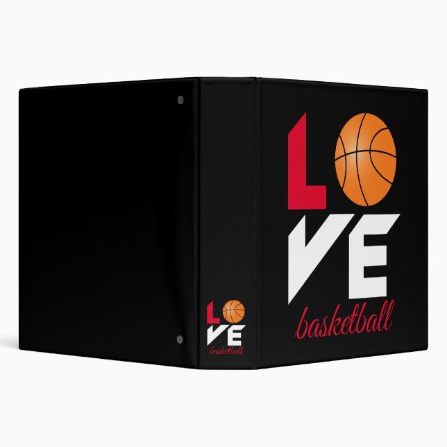 Love basketball 3 ring binder (Background)