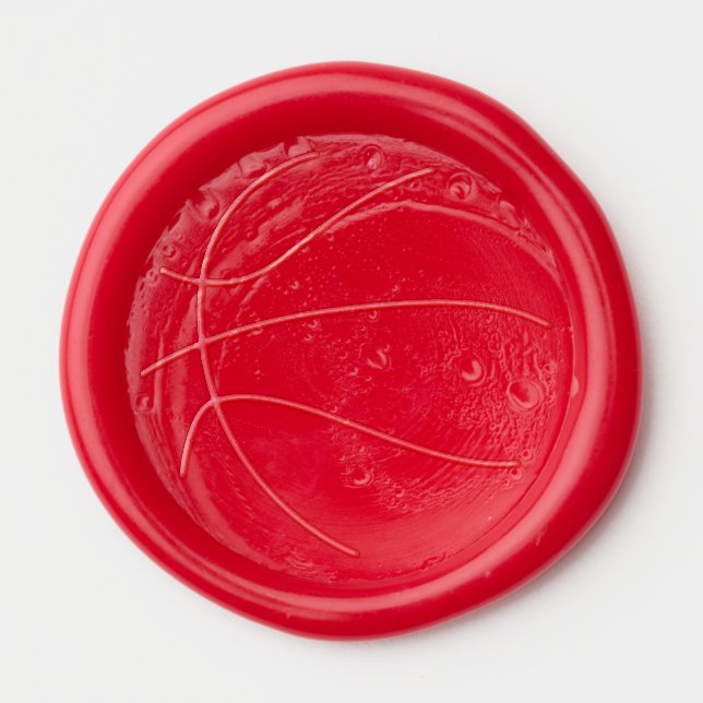love basketball, basketball lover wax seal sticker (Front)