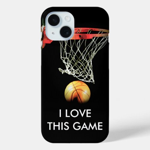 Love Basketball iPhone 15 Case