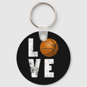 Love Basketball Cool Design For Sport Lovers Keychain