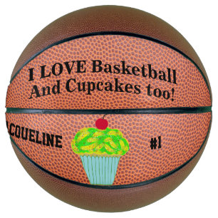 Love Basketball Cupcakes Name Number