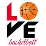 Love basketball cutout<br><div class="desc">Love basketball</div>