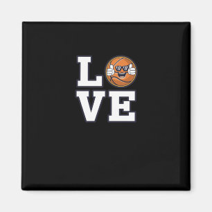 Love Basketball Design With Cool Emoji And Magnet