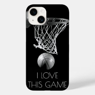 Love Basketball Game Black & White Case-Mate iPhone 14 Case