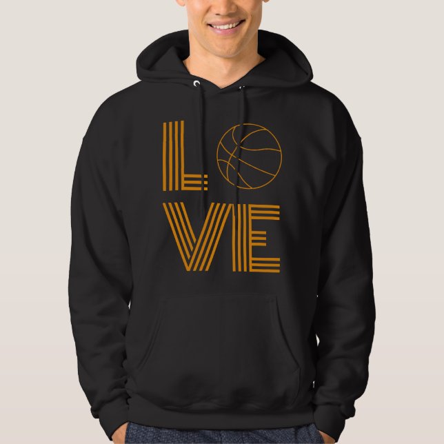 Love Basketball Gift Hoodie (Front)